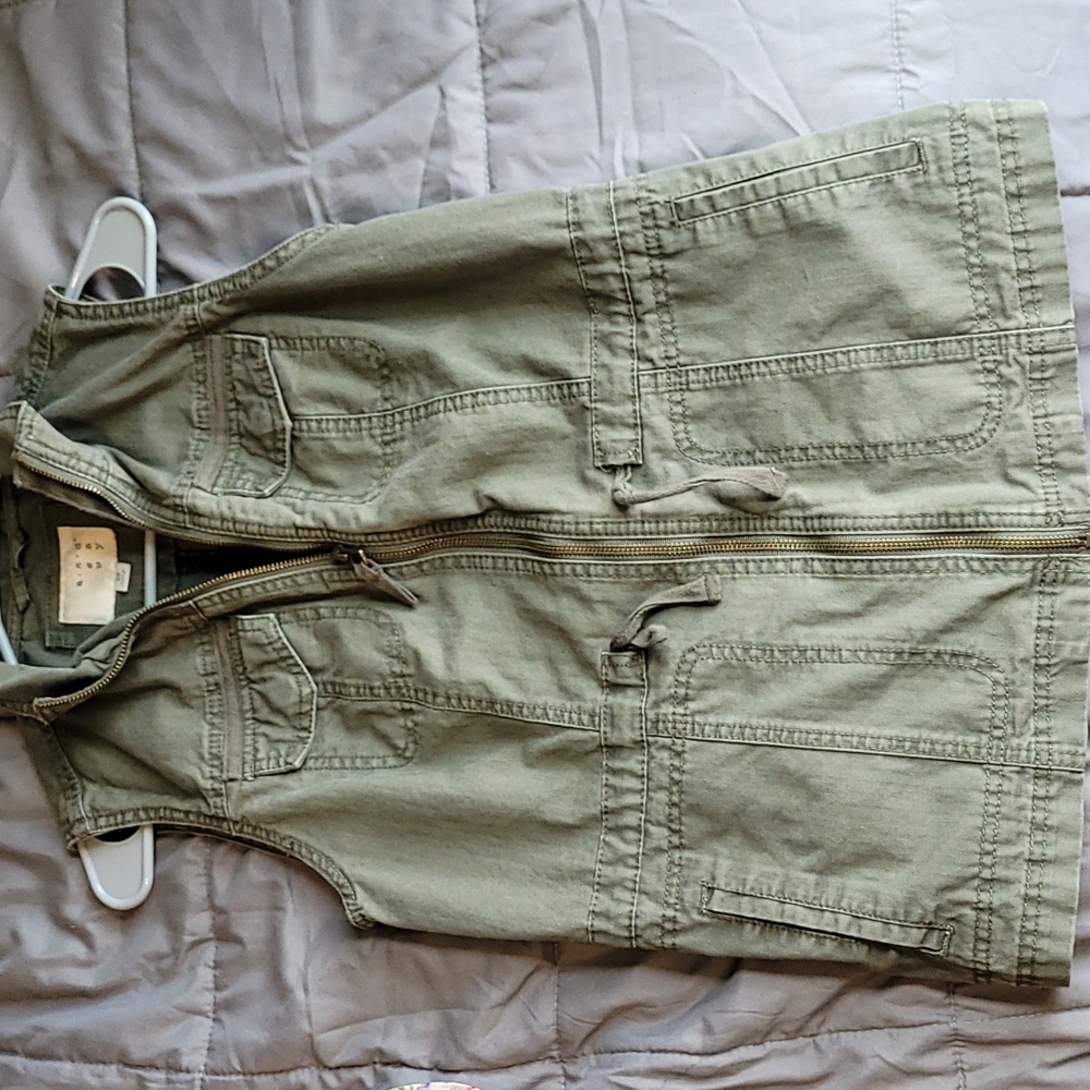 Green Denim Vest